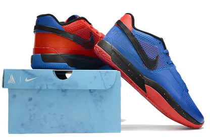 nike ja 1 x hunger basketball shoes side view with bold colorway and premium performance