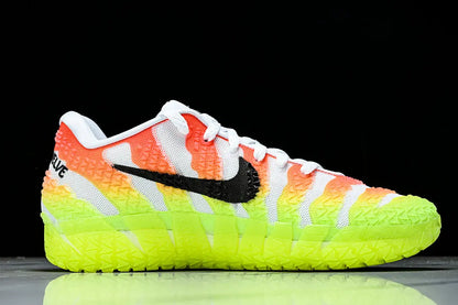 nike ja 3 x snowed in basketball shoes side view with icy snow inspired colorway