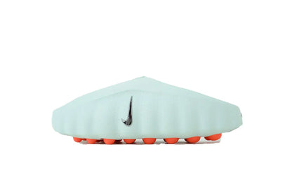 Nike Mind 001 Slide in Barley Green, premium soft cushioned slides with light green strap and Nike swoosh