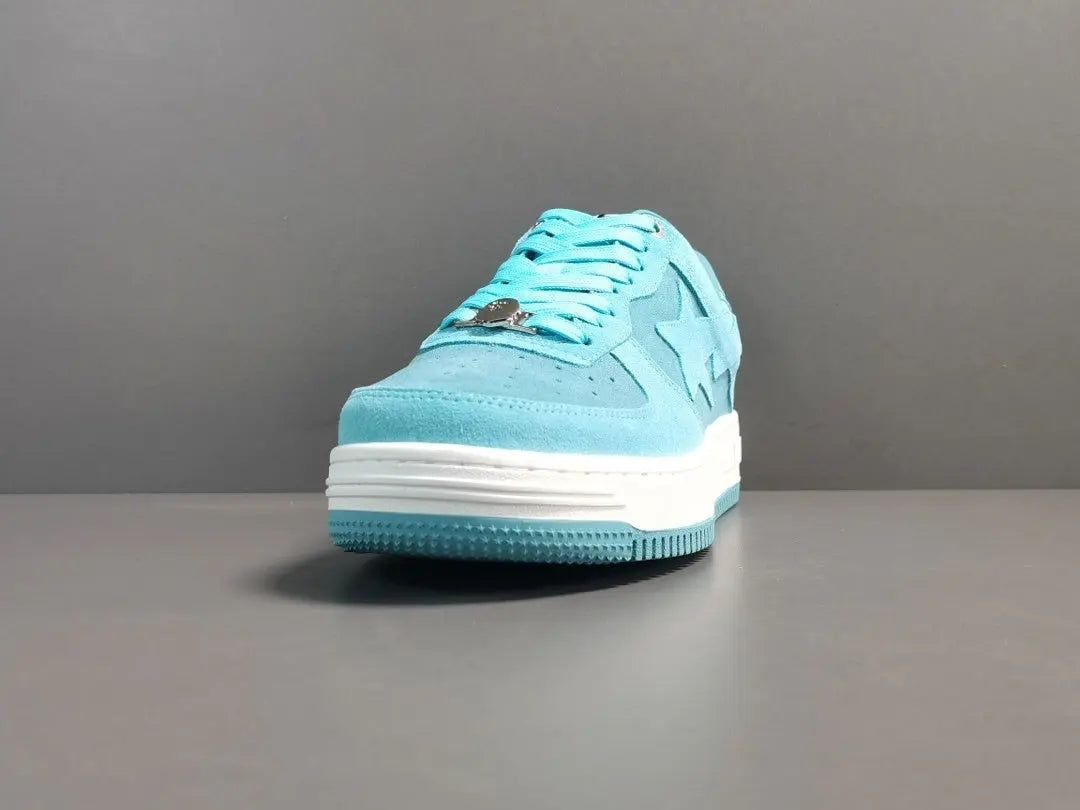 BAPE STA LOW sneakers blue suede streetwear casual premium stylish shoes