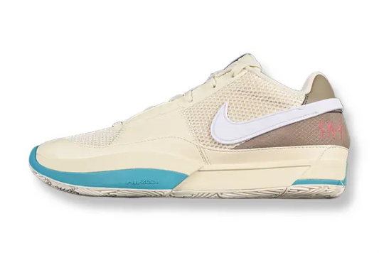 nike ja 1 x seasonal basketball shoes side view with versatile seasonal colorway design