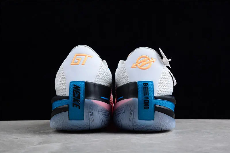 Nike Air Zoom GT Cut White Black Laser Blue performance basketball sneakers lightweight low profile design
