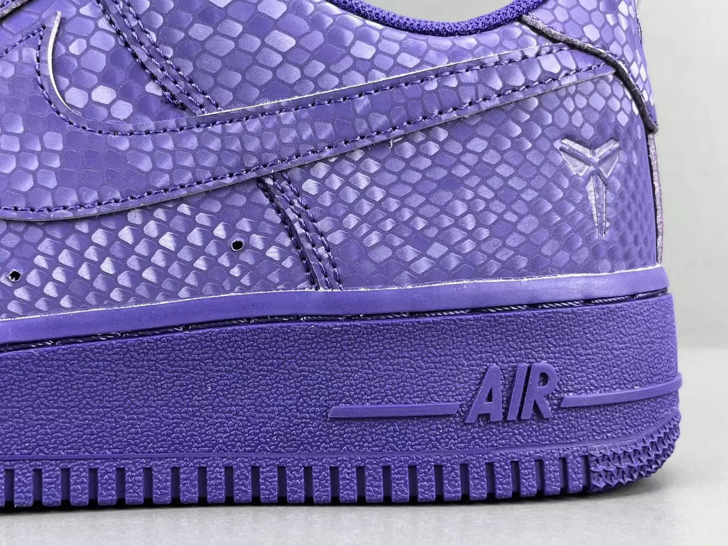 Nike Air Force 1 Court Purple Kobe Bryant inspired basketball sneakers leather