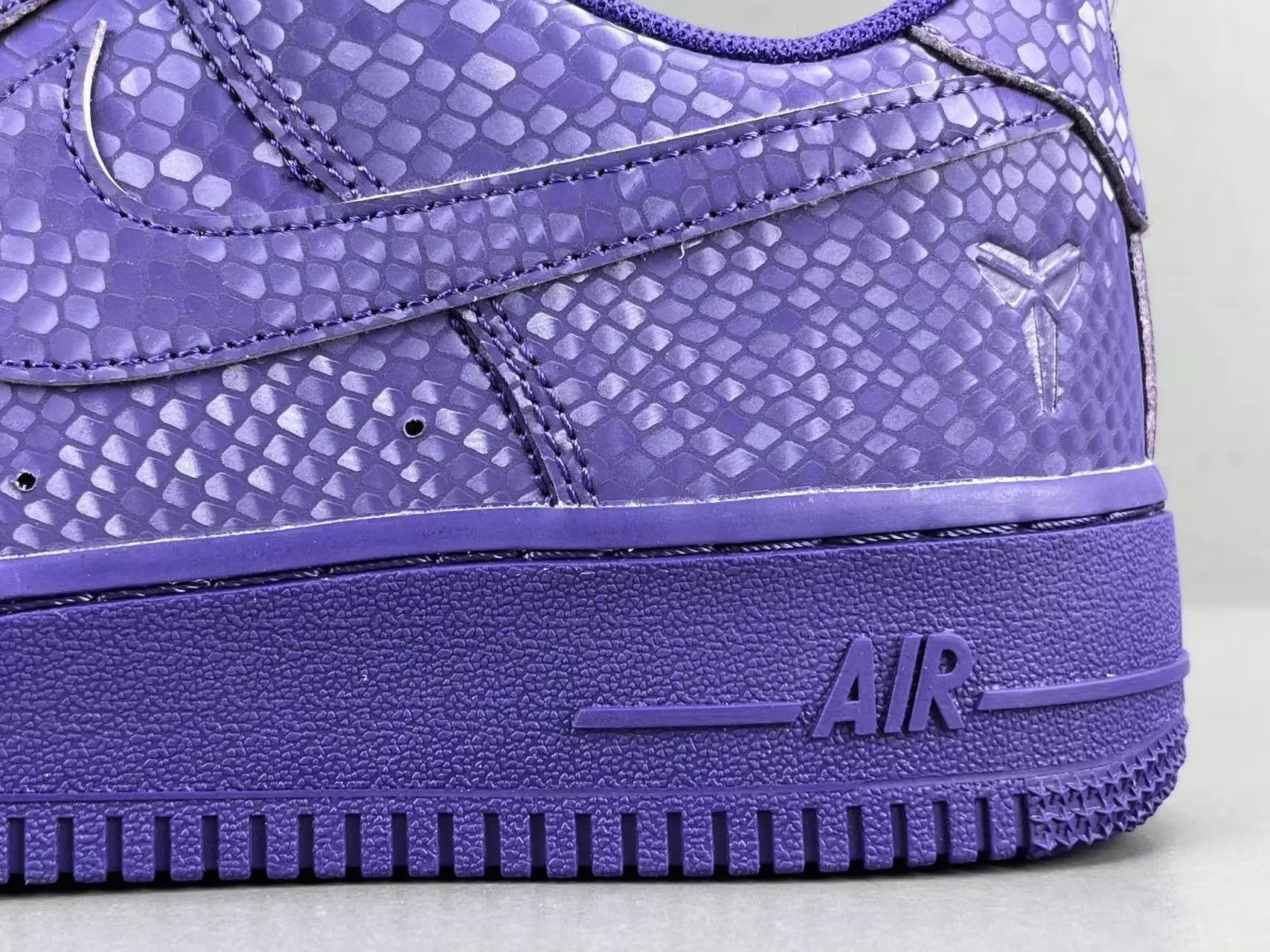 Nike Air Force 1 Court Purple Kobe Bryant inspired basketball sneakers leather