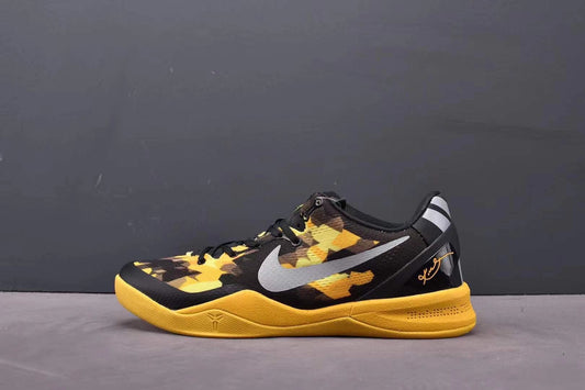 Nike Kobe 8 Sulfur basketball shoes bright yellow performance low-top design
