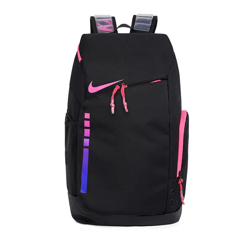 Nike Hoops Elite Pro backpack black pink front view