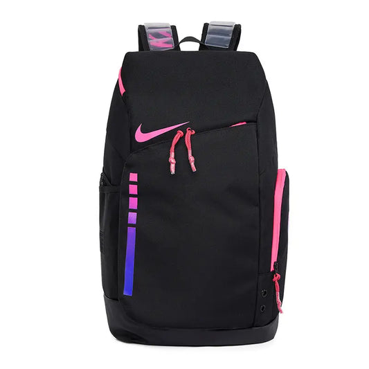 Nike Hoops Elite Pro backpack black pink front view
