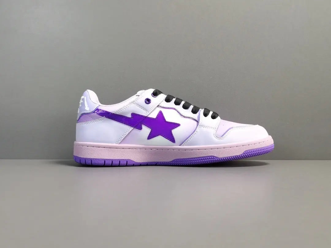 BAPE SK8 STA sneakers purple streetwear premium casual stylish shoes