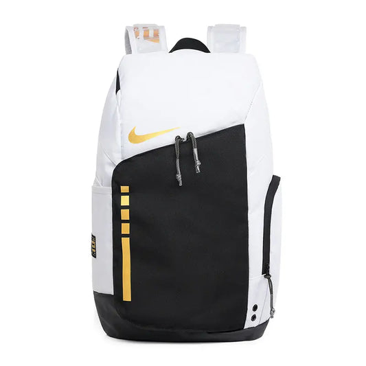Nike Hoops Elite Pro Backpack Metallic Gold front view