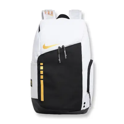 Nike Hoops Elite Pro Backpack Metallic Gold front view
