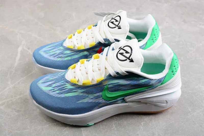 Nike Zoom GT Cut 2 blue green gum basketball shoes