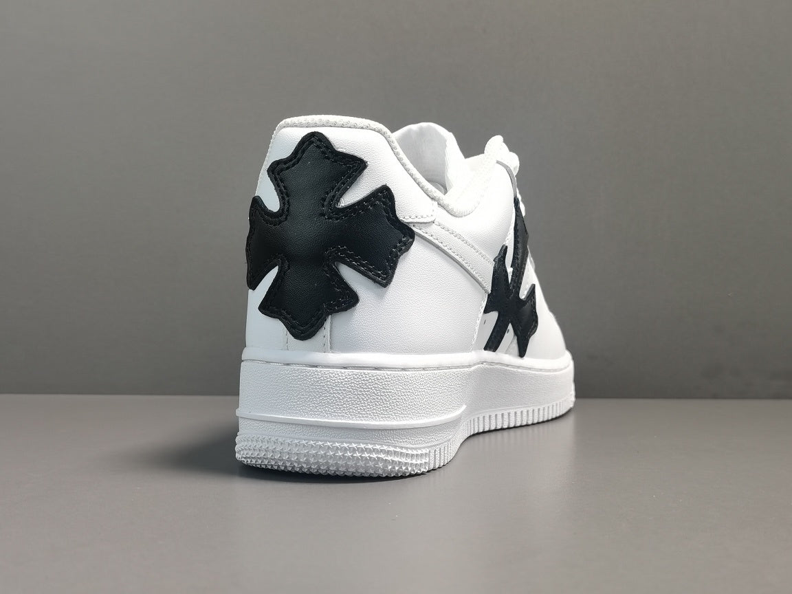 Nike Air Force 1 collaboration with Chrome Hearts featuring luxury leather accents