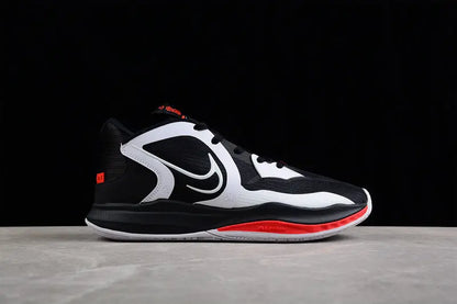 Nike Kyrie Low 5 x Dominoes basketball shoes – low-top sneakers with black-and-white domino pattern, Zoom Air cushioning, and elite court performance