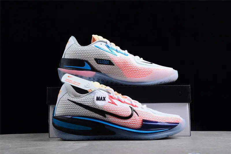 Nike Air Zoom GT Cut White Black Laser Blue performance basketball sneakers lightweight low profile design