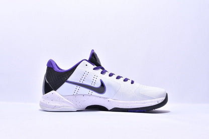 Nike Zoom Kobe 5 x Inline basketball shoes in black and white colorway
