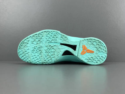 Nike Kobe 6 Protro Jalen Brunson Statue of Liberty basketball shoes green and metallic design
