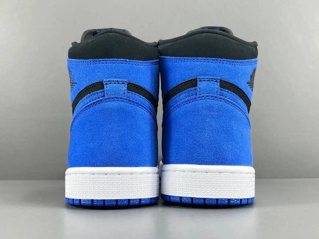 Air Jordan 1 High OG Royal Reimagined side view blue white leather sneaker