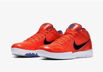 NIKE Kobe 4 Protro x UNDEFEATED Phoenix Suns basketball sneaker, low-top design