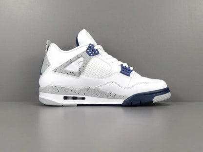 Jordan 4 Midnight Navy navy white leather retro sneakers unisex premium
