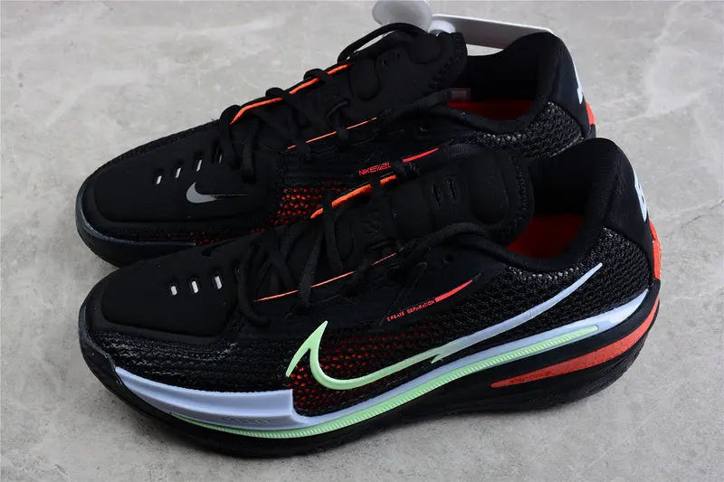 Nike GT Cut Black Crimson Green performance basketball sneakers lightweight low profile design