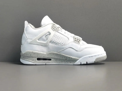 Air Jordan 4 White Oreo white black grey sneakers premium men's shoes
