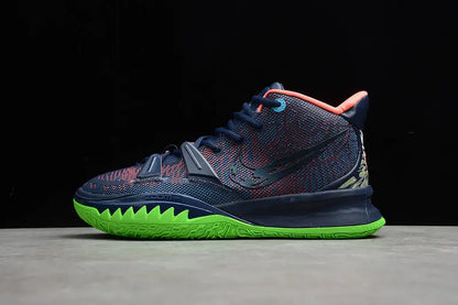 Nike Kyrie 7 x Midnight Navy basketball shoes – low-top sneakers with dark navy colorway and Zoom Air cushioning
