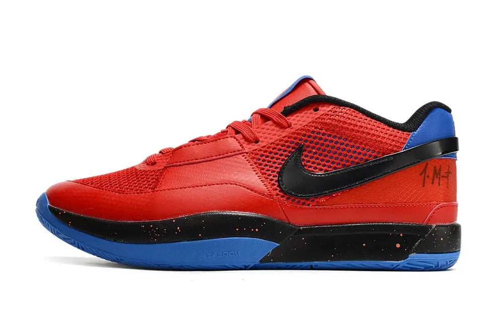 nike ja 1 x hunger basketball shoes side view with bold colorway and premium performance