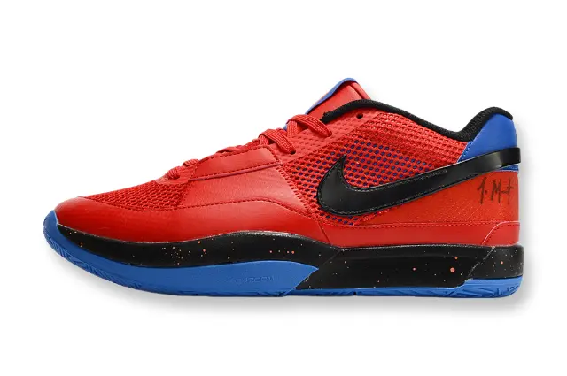 nike ja 1 x hunger basketball shoes side view with bold colorway and premium performance