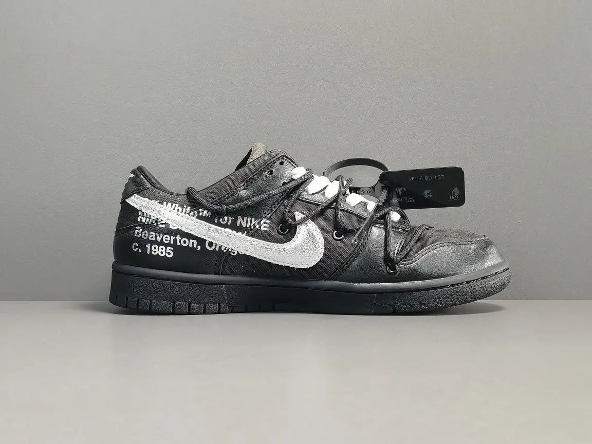 Nike Dunk Low Off-White Lot 50 collaboration premium leather sneakers
