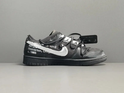 Nike Dunk Low Off-White Lot 50 collaboration premium leather sneakers