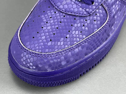 Nike Air Force 1 Court Purple Kobe Bryant inspired basketball sneakers leather