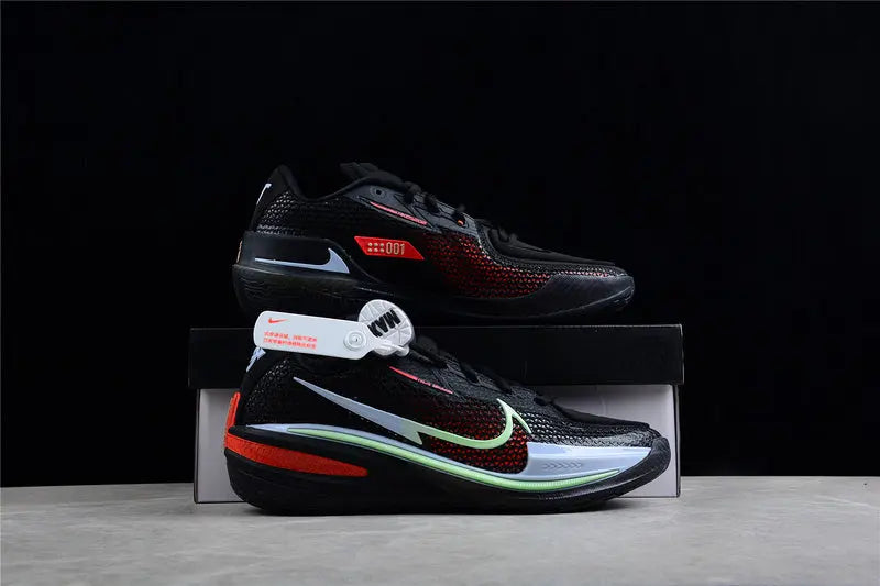 Nike GT Cut Black Crimson Green performance basketball sneakers lightweight low profile design
