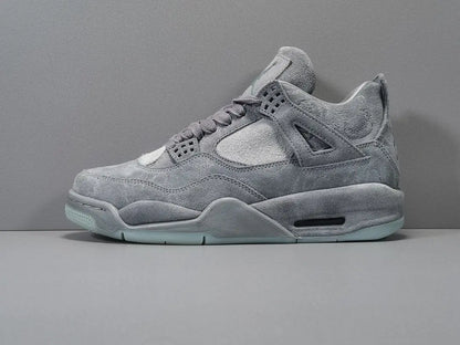 Gray sneaker on a gray background