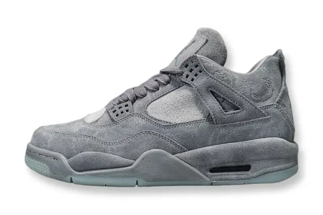Gray sneaker on a white background