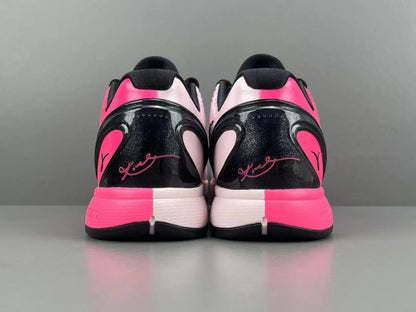 Nike Kobe 6 Protro Kay Yow black pink basketball shoes limited edition
