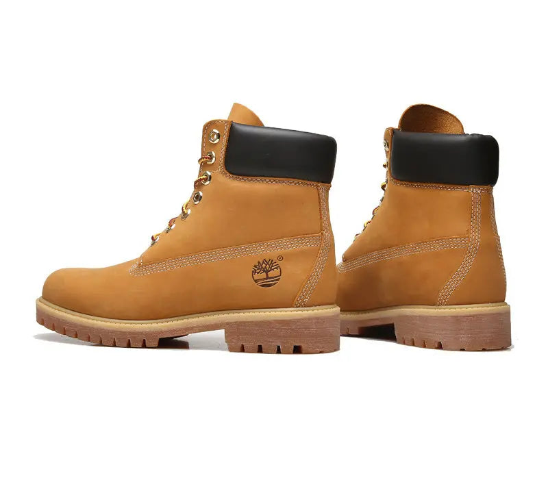 Timberland 6 inch premium waterproof wheat leather work boot for men durable
