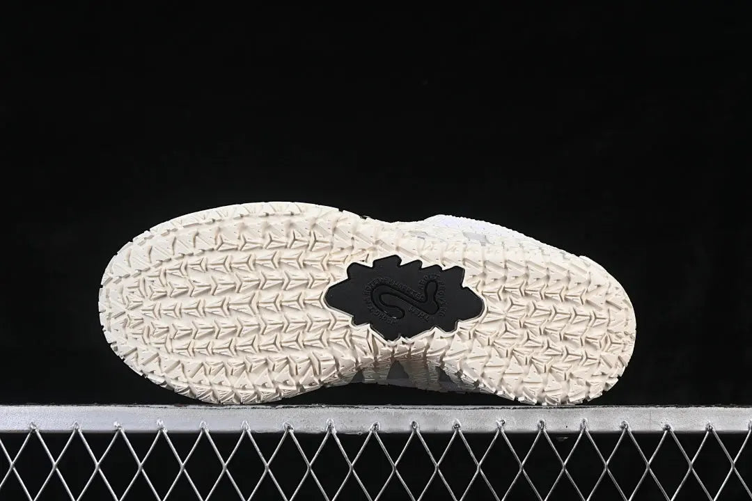 nike ja 3 x sound check basketball shoes side view with dynamic music inspired colorway