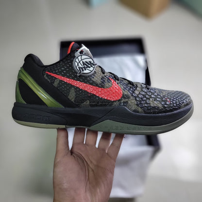 Nike Kobe 6 Italian Camo basketball shoes featuring military inspired camouflage pattern
