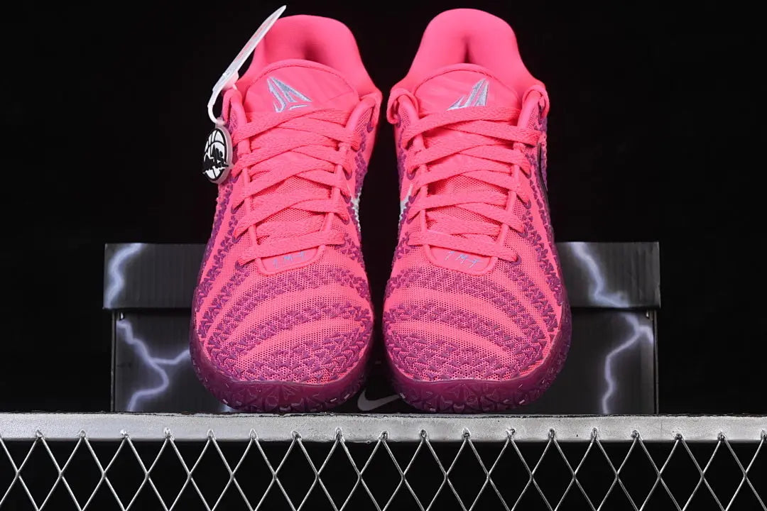 nike ja 3 x max volume basketball shoes side view with bold high energy colorway design