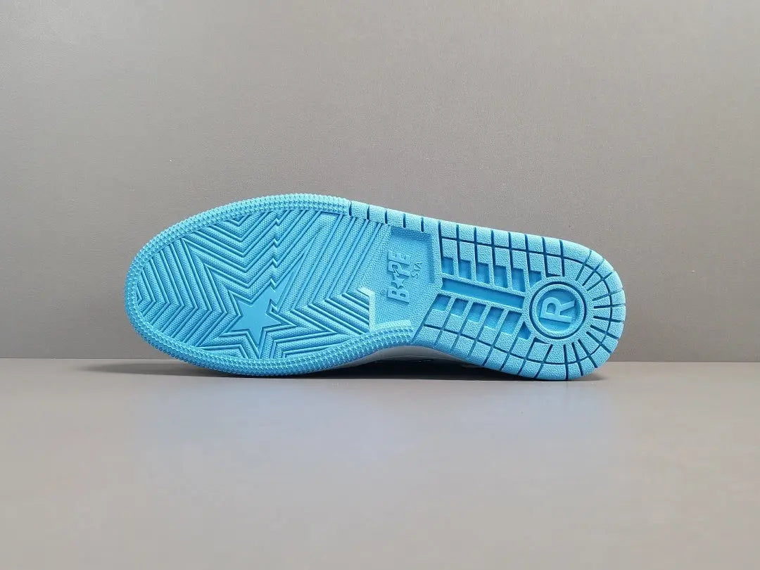BAPE SK8 STA sneakers blue white streetwear premium stylish casual shoes