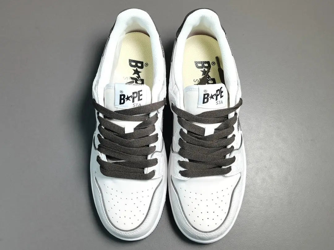 BAPE SK8 STA sneakers white silver streetwear premium casual stylish shoes