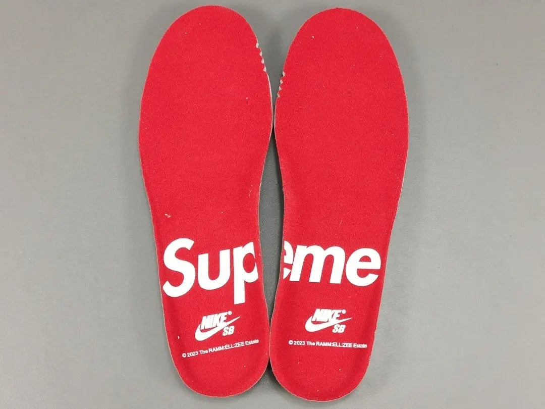 Nike SB Dunk Low Supreme Rammellzee black white red sneaker limited edition streetwear skate shoe