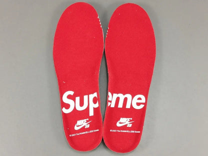 Nike SB Dunk Low Supreme Rammellzee black white red sneaker limited edition streetwear skate shoe