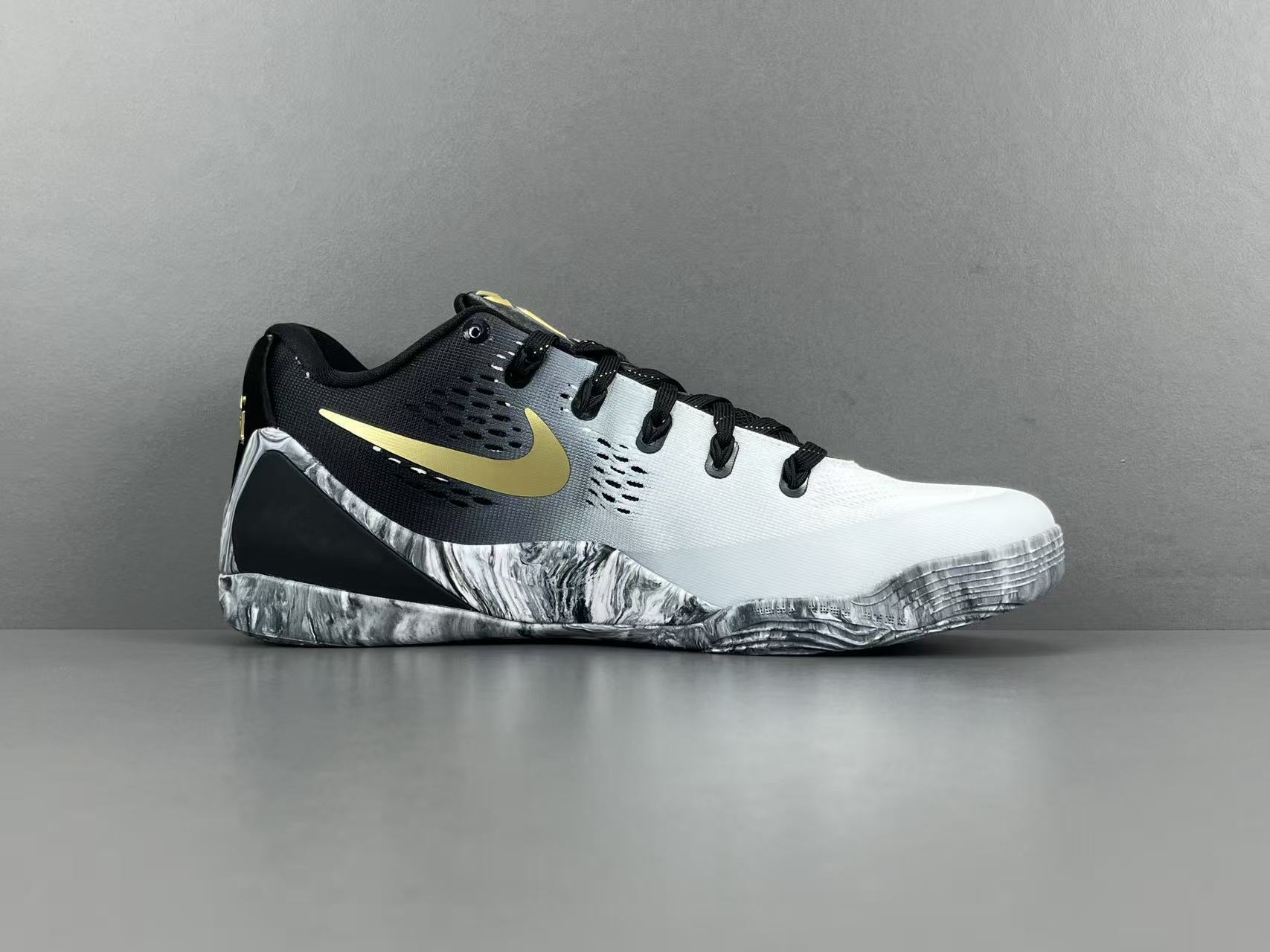 Nike Kobe 9 EM Low Protro Mambacita basketball shoes black gold mens sneakers