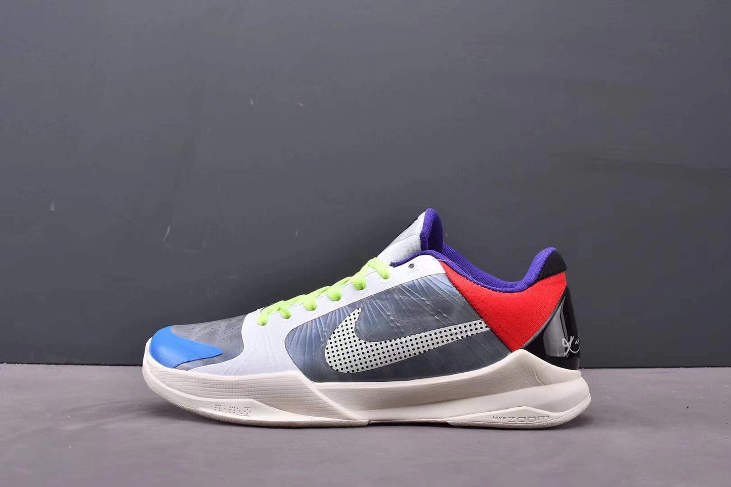 Nike Kobe 5 x PJ Tucker PE basketball shoes in black and red player-exclusive colorway
