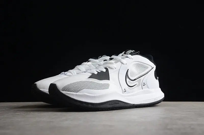 Nike Kyrie 5 Low White Wolf Grey Black men's basketball shoes sneakers