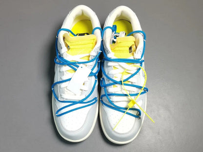 Nike Dunk Low Off-White Lot 10 collaboration premium leather sneakers