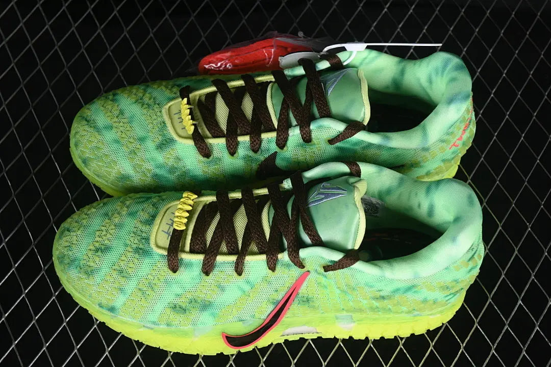 nike ja 3 x zombie basketball shoes side view with dark edgy zombie inspired colorway