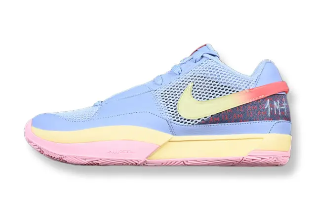 nike ja 1 x day one basketball shoes side view with classic day one colorway