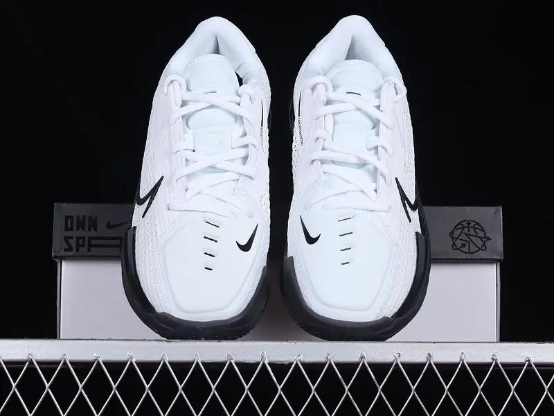 Nike Air Zoom GT Cut White Black performance basketball sneakers lightweight low profile design